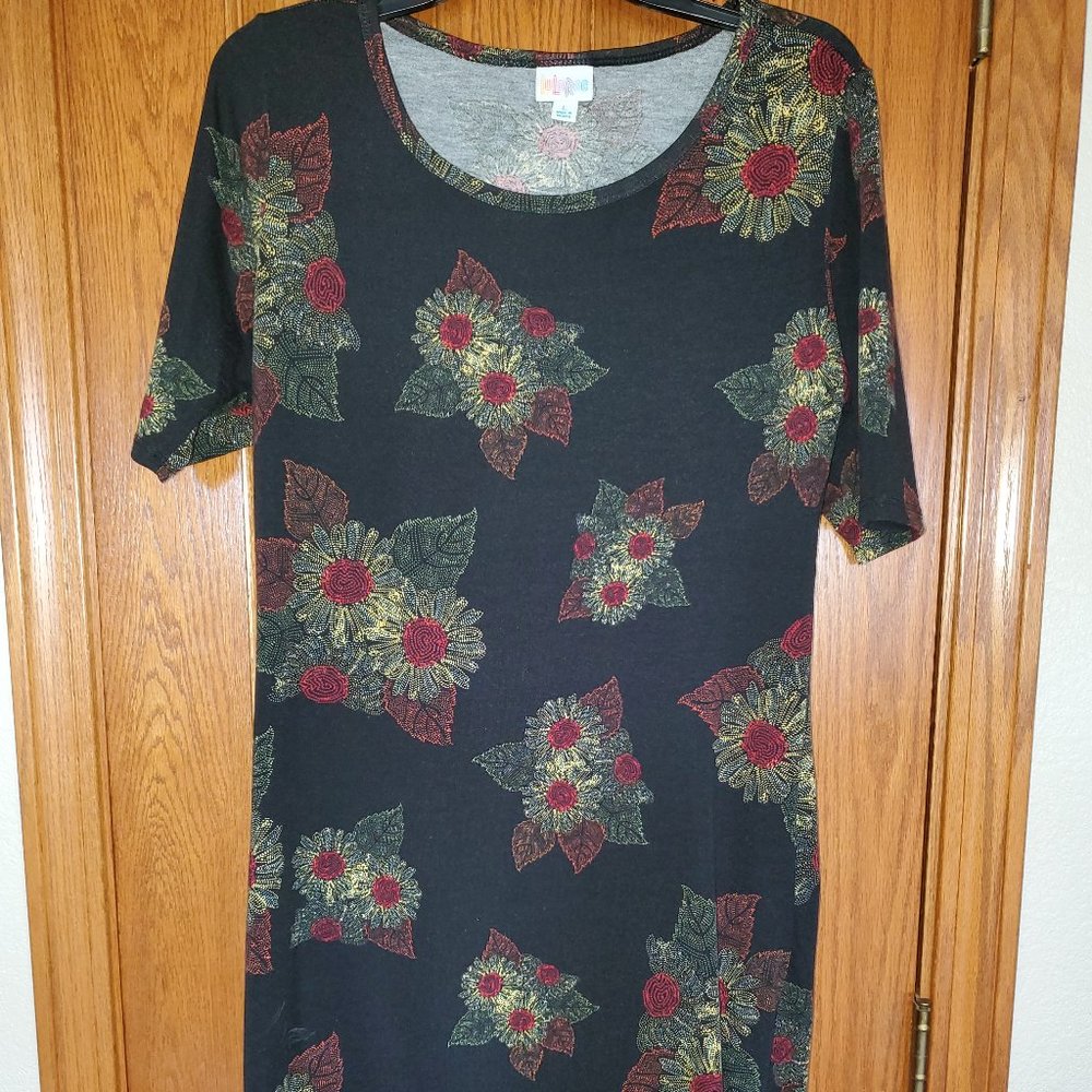 LuLaRoe "Julia" dress - Size L - Sunflower or Daisey